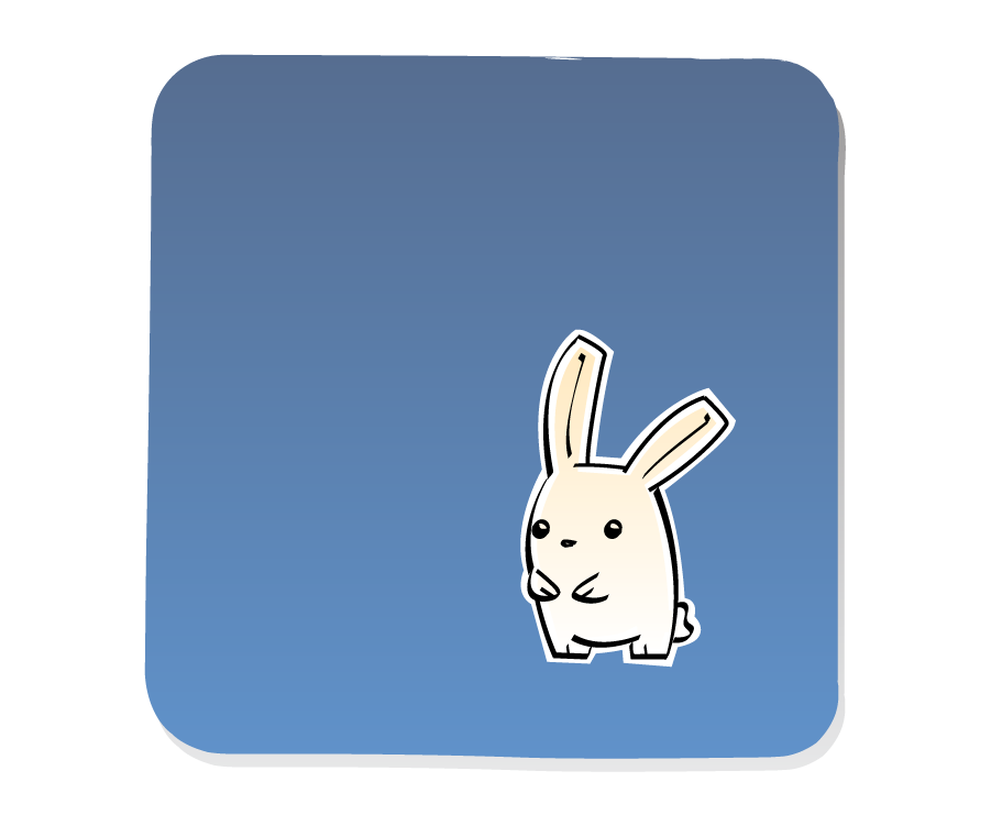 Panel 1: Bunny staring at viewer.