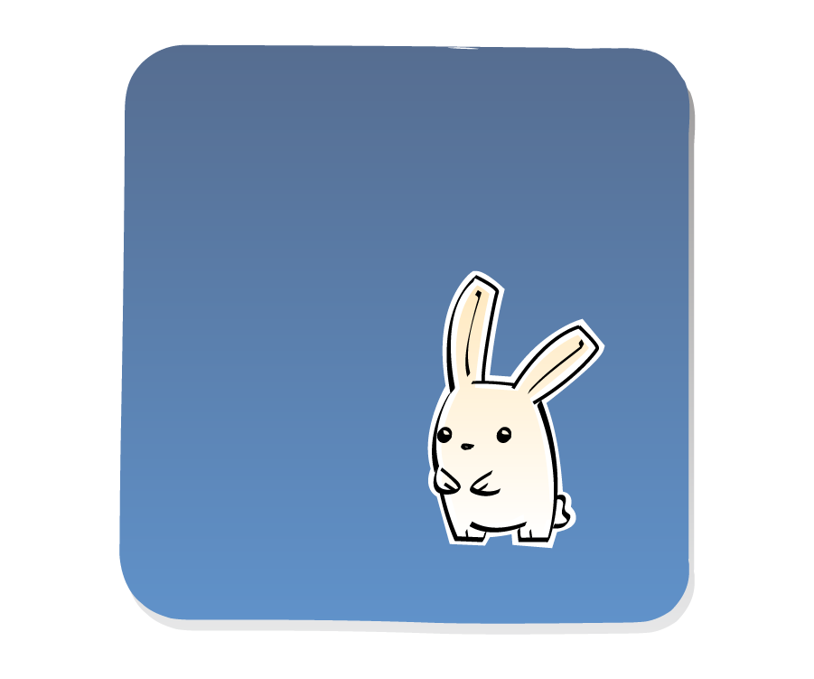 Panel 2: Bunny continues staring at viewer.