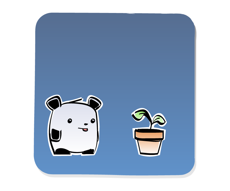 Panel 2: Panda looks expectantly at Plant.