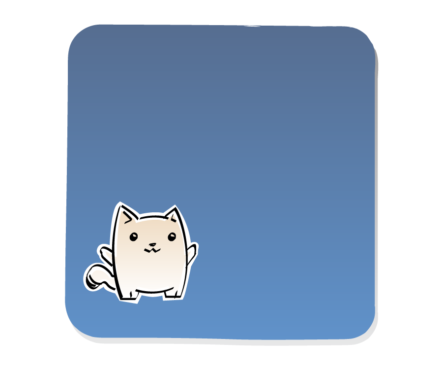 Panel 2: Cat stands quietly in the exact same pose.