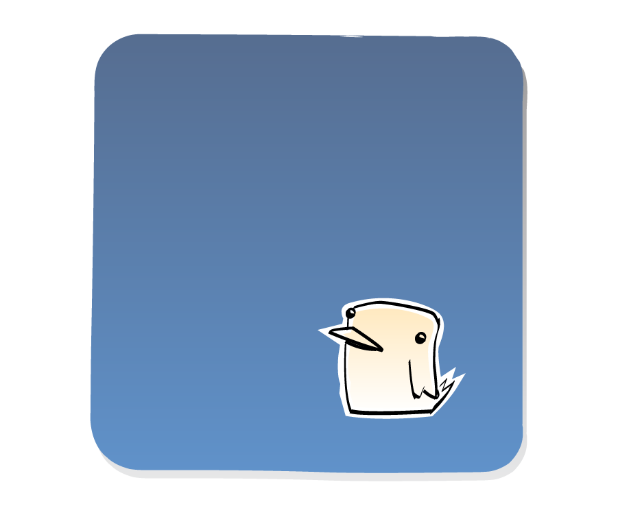 Panel 1: Bird stands quietly.