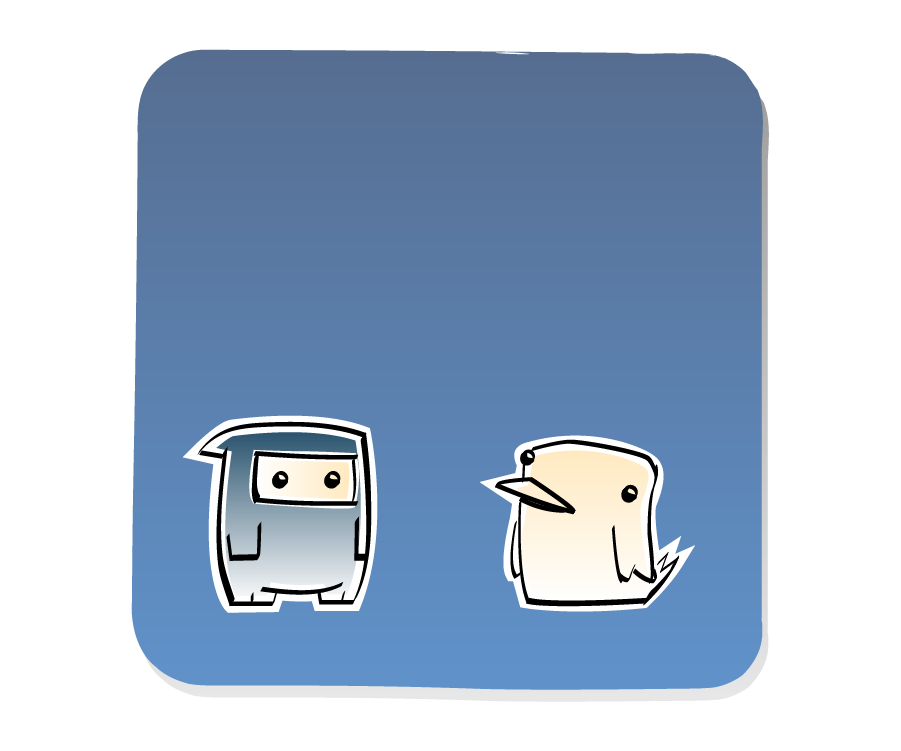 Panel 1: Ninja and Bird stand silently facing each other.